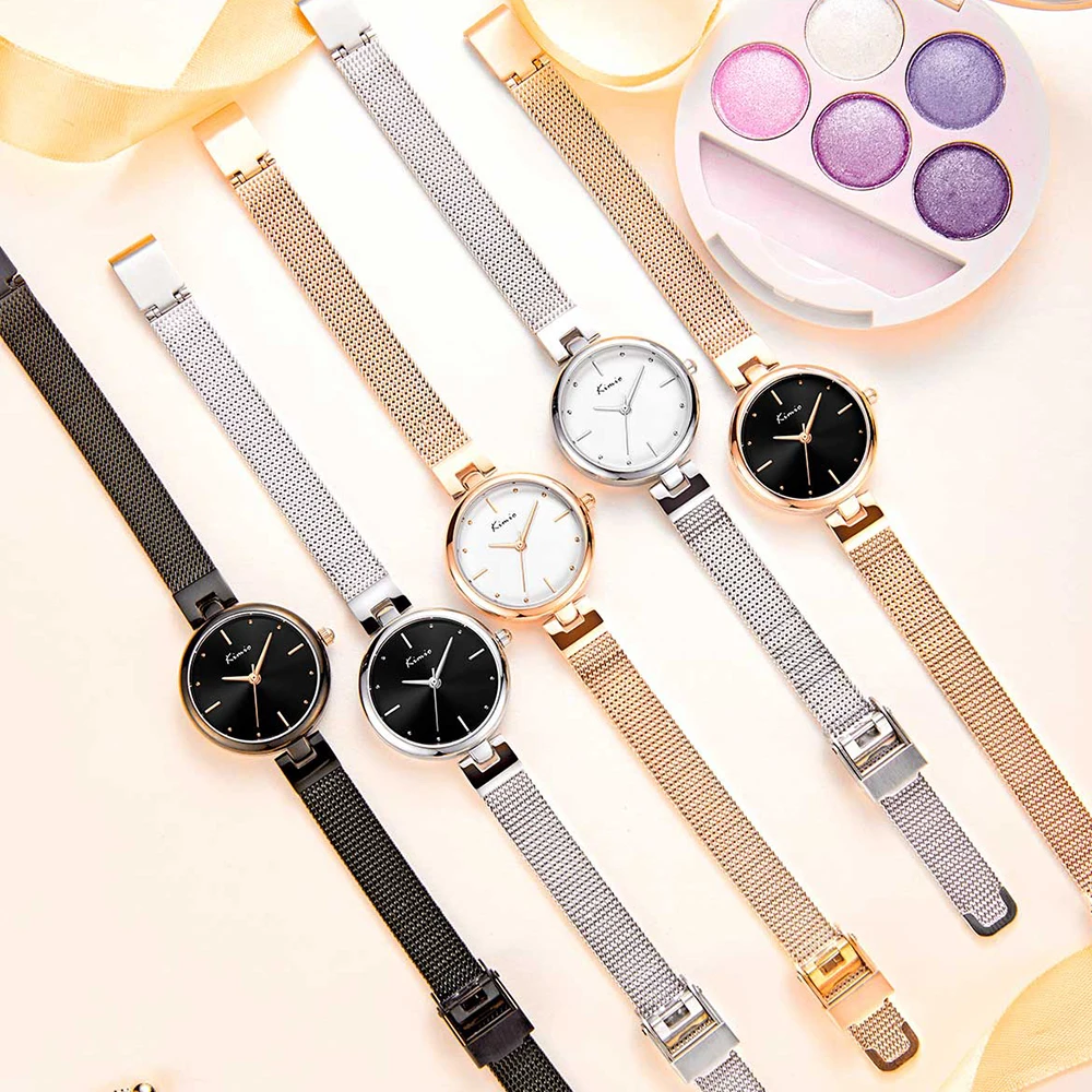 

Kimio Fashion Women Wristwatch Waterproof Quartz Watch Stainless Steel Bracelet Watch Ladies Business Watch Relojes Para Mujer
