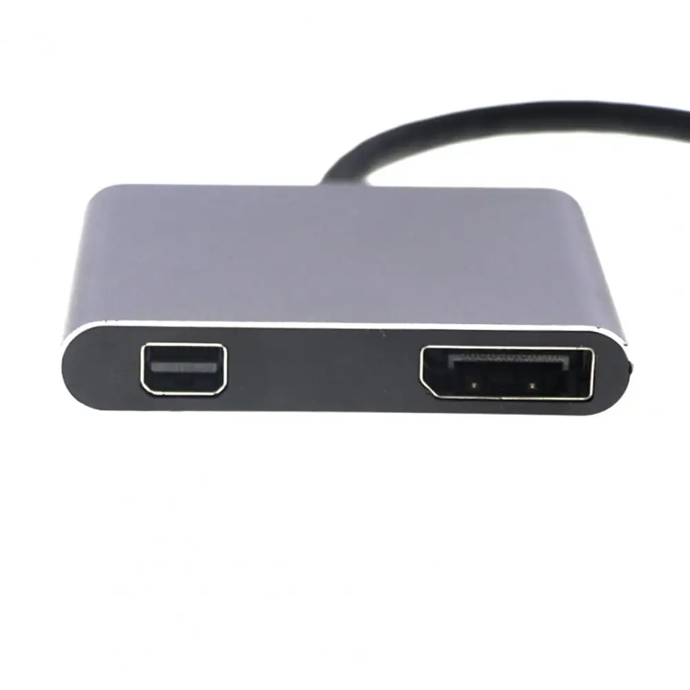 

USB-C Converter 2 in 1 Stable Connection USB 3.0/3.1 3-port Compact Adapter for Laptop with DP