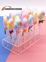 hmrovoom 15 holes transparent plexiglass acrylic lollipop display standacrylic lollipop standholder