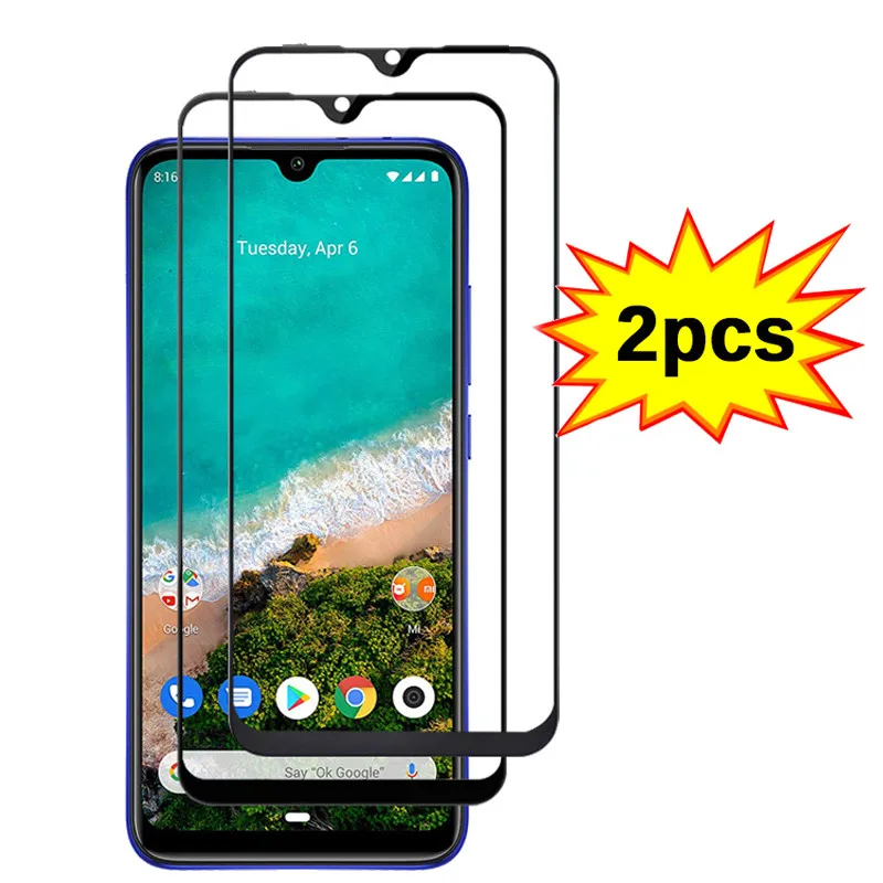 2PCS Screen Film 2 шт. 9H устойчивое к царапинам закаленное стекло на Xiaomi mi A3 протектор экрана Xiomi Mi A3 защитное стекло для Mi A 3 Glass Mi CC9e Передняя пленка ксиоми ми а3 сяоми ми cc9e стекло - Цвет: 2PCS Screen Film