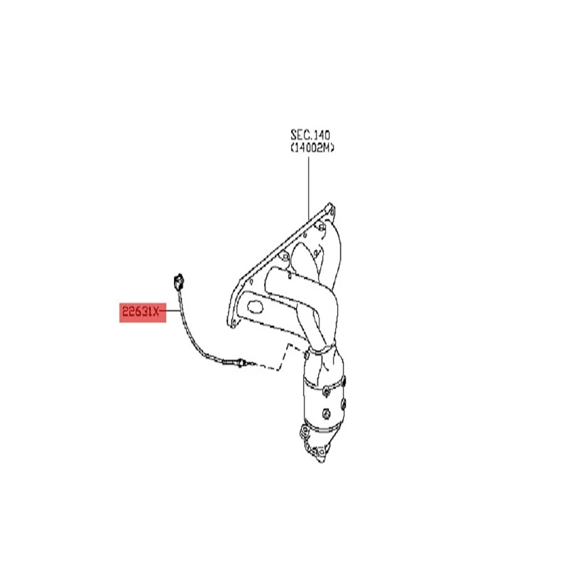 

8983313830 8-98331383-0 02826-1920 028261920 Exhaust Gas Temperature (EGT) Sensor For Isuzu D-MAX II TFR TFS Original New