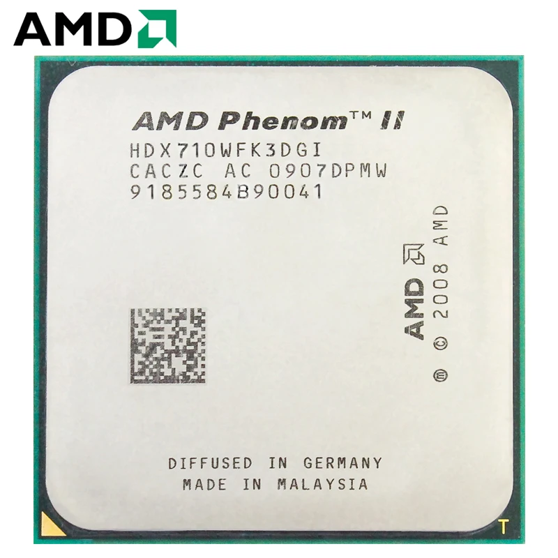 AMD Phenom II X3 710 HDX710WFK3DGI трехъядерный процессор AM3 938 100% рабочий для настольного