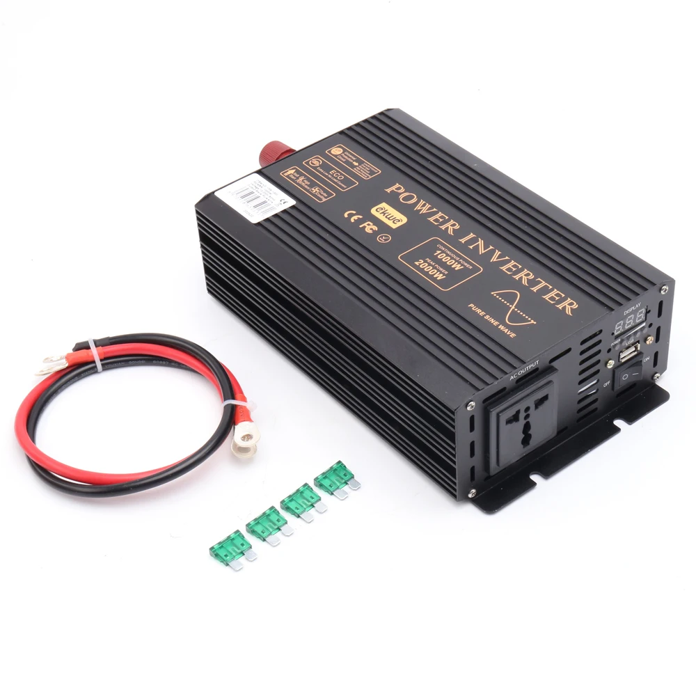 Новая лучшая пиковая мощность 2000 Вт поддерживающая 1000 преобразователь 12 220