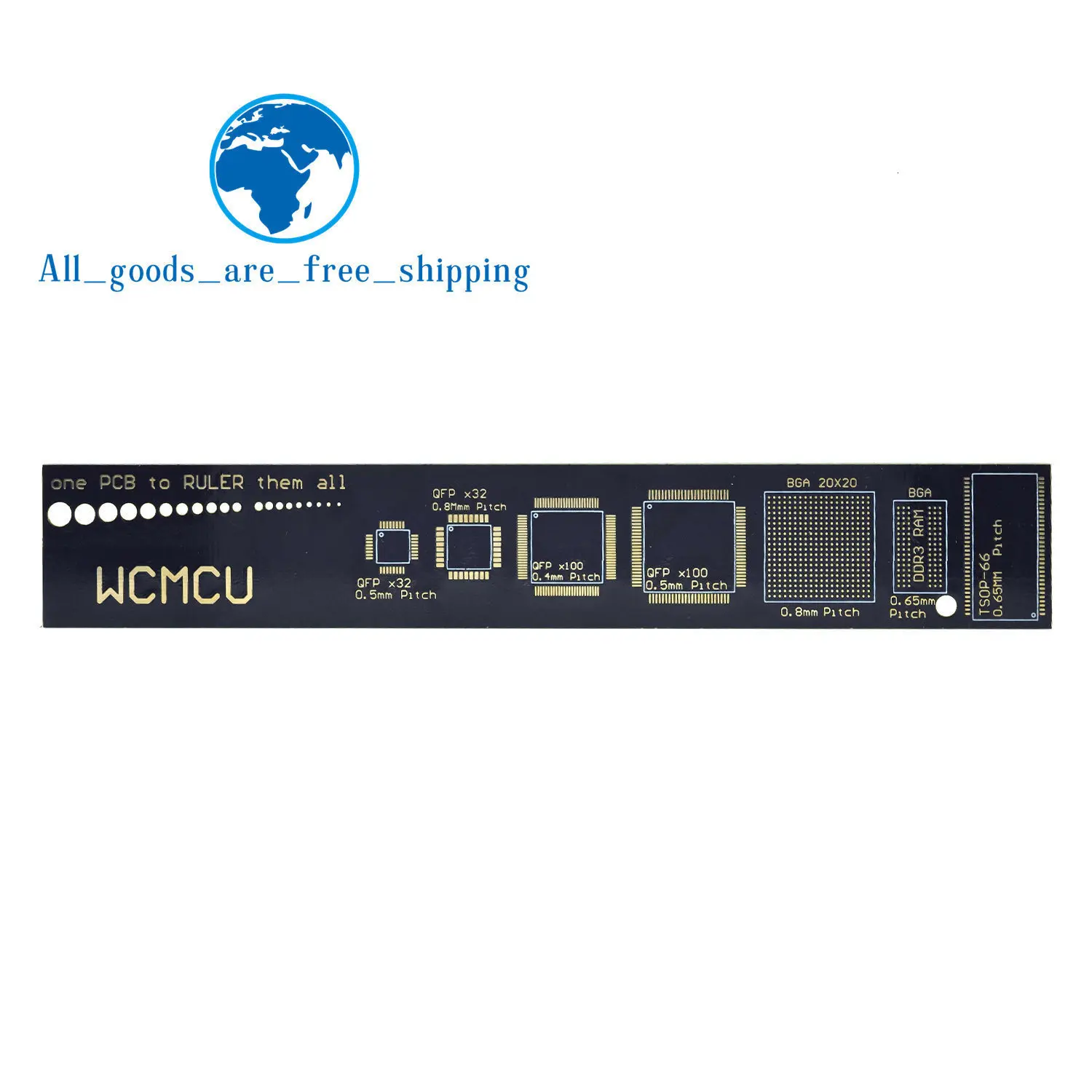 TZT PCB линейка для электронных инженеров для гиков, производителей для фанатов Arduino, PCB линейка, PCB упаковочные блоки v2-6