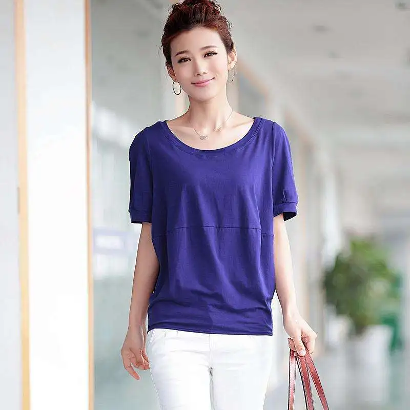 

Fashion Women Tops T-shirts Female 2019 yellow Summer