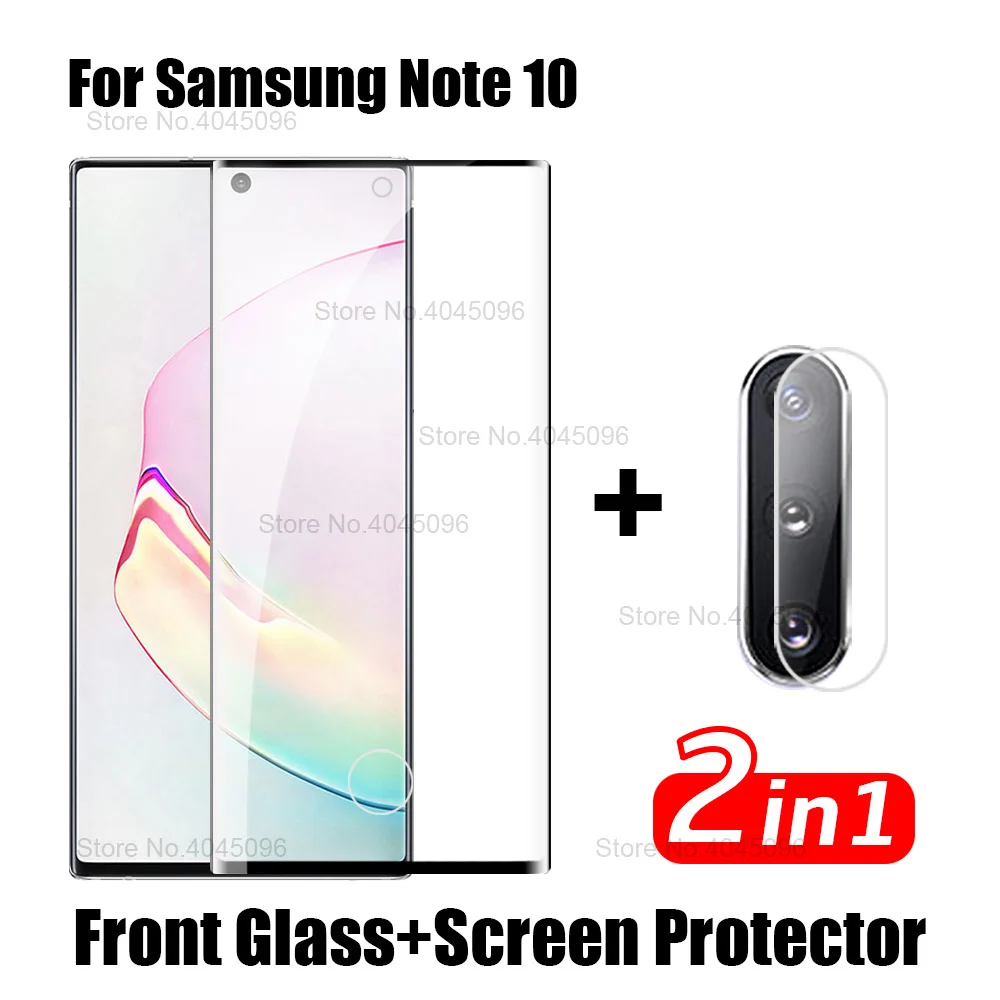 NOTE10 Black 15D стекло камеры для samsung Galaxy Note 10 Plus закаленное стекло экрана протектор на для samsung Note10 Pro не 10 Plus стеклянная пленка - Цвет: NOTE10 Black