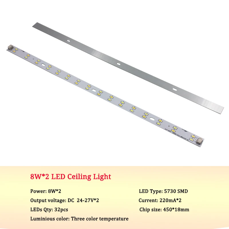 8W 3 Вт 4 Вт 6 Вт 8 Вт светодиодный потолочный светильник 5730SMD теплый/холодный белый двухцветный прямоугольный потолочный светильник Фойе Спальня Кухня Замена - Цвет корпуса: 8W