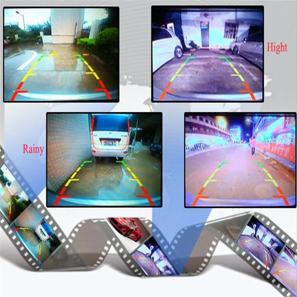 

Car Rearview Camera Reverse Waterproof with 18 Infrared Monitor