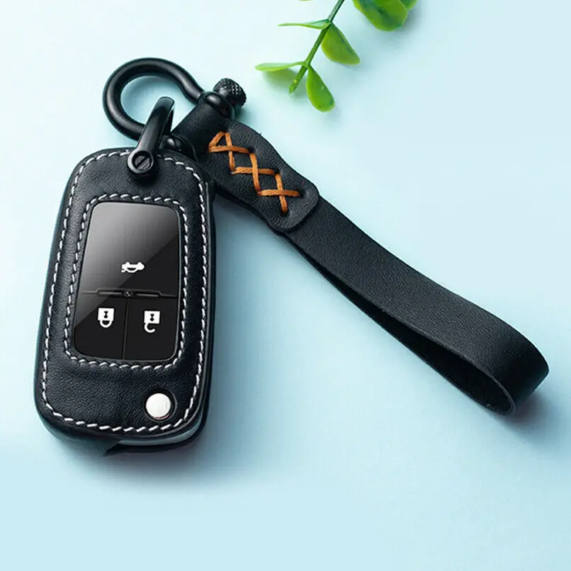 1 шт. кожаный чехол для автомобильного ключа с цепочкой ключей Chevy 10 16 Camaro Cruze Equinox