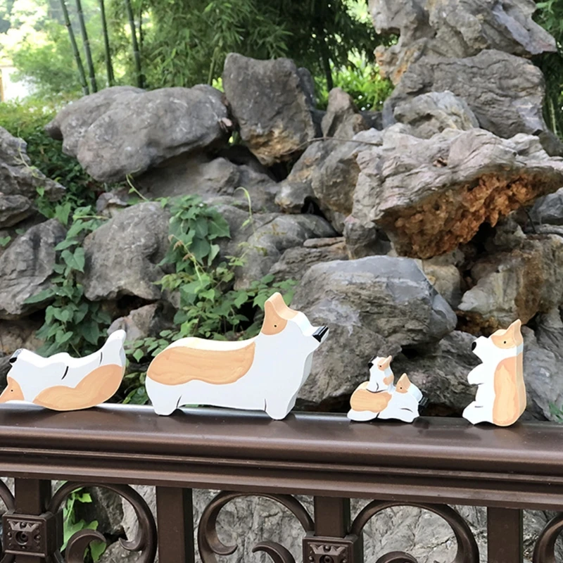 

Wooden Stacking Blocks Animal Pattern Balancing Block Barnyard Set Parent-Child Interaction Educational Activities Toy D5QD