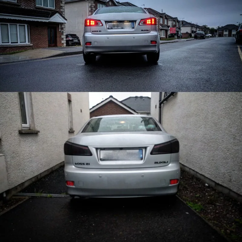 Автомобильный головной светильник задний Цвет изменения матовая черная крышка