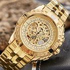 Часы-скелетоны Мужские механические, с автоподзаводом, из нержавеющей стали