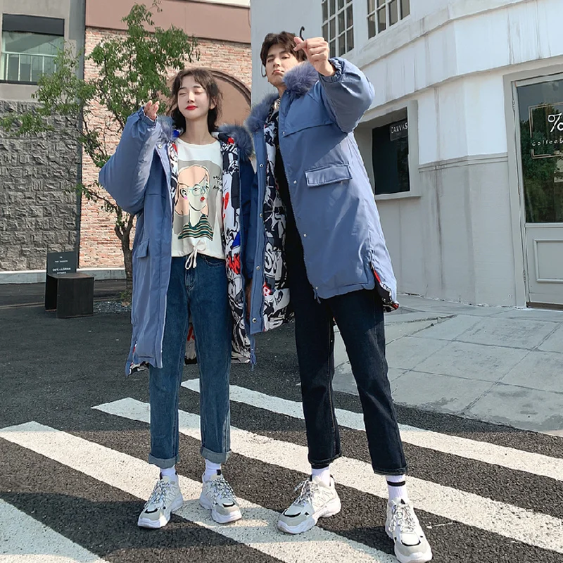 Liketkit мужские зимние куртки и пальто 2019 мужское двустороннее толстое длинное с