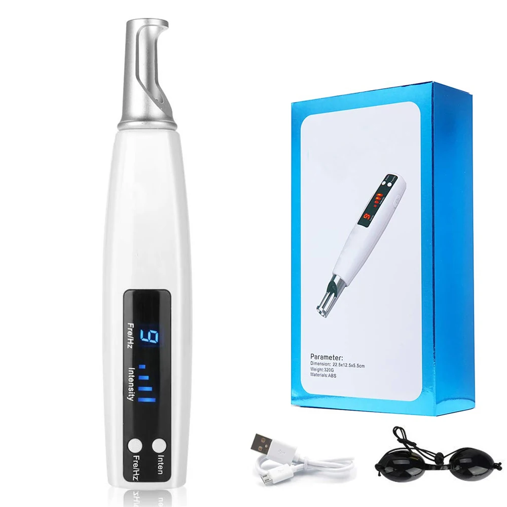

Facial Picosecond Pen USB Rechargeable Removal Cleansing Tattoo Scar Mole Freckle Machine Exfoliating Device Light Therapy Skin