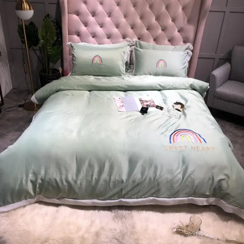 Комплект постельного белья из 4 предметов роскошное супермягкое одеяло с