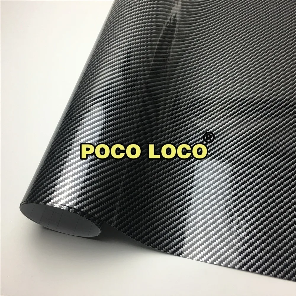

Car Sticker 2D Black Carbon Fiber Vehicle Vinyl Film Stickers DIY Waterproof Color Change Auto Wrapping Decal