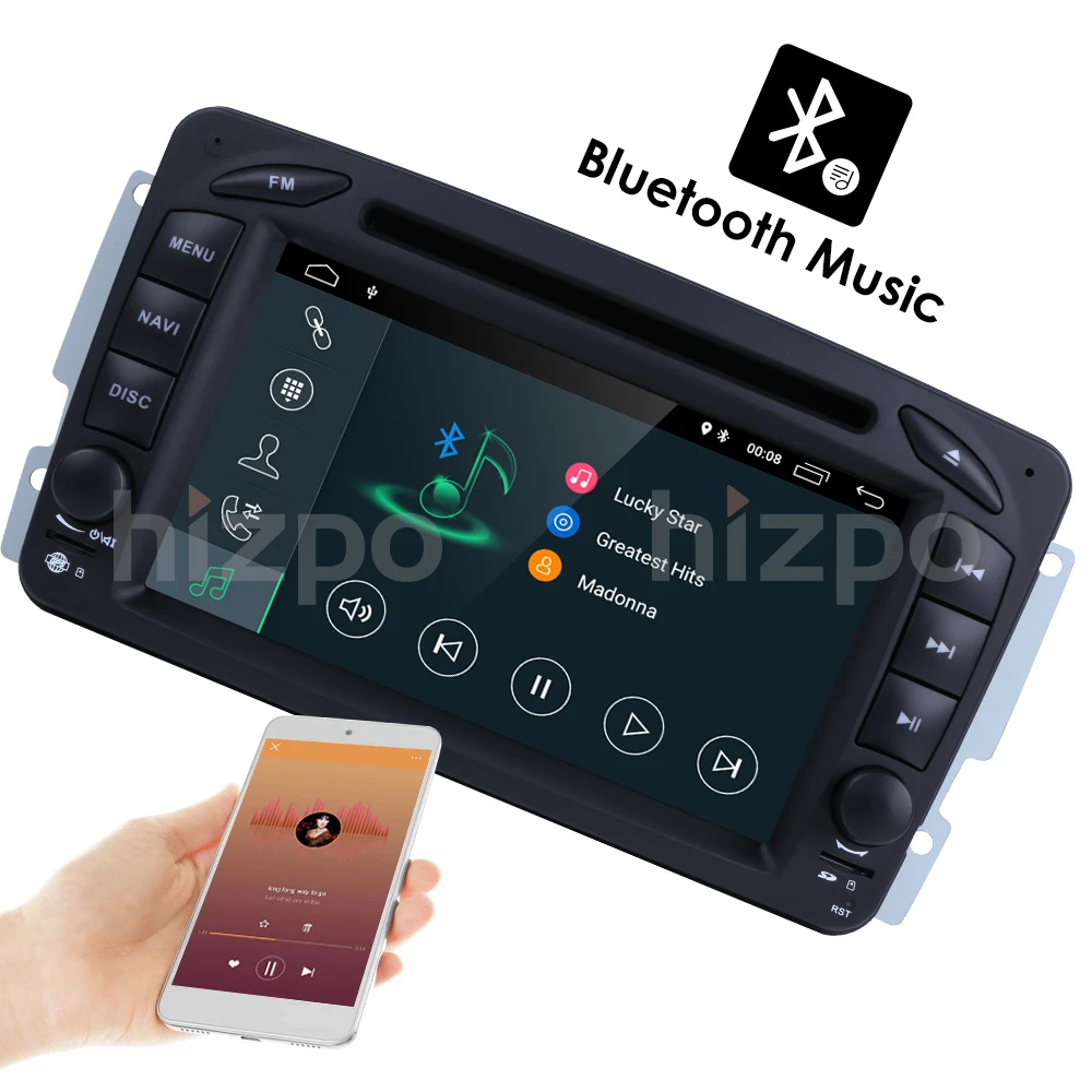 2 Din Android 9,0 Автомобильный DVD радио плеер Автомобильный Стерео gps navi для Benz W203 W208 W209 W210 W463 Vito Viano с wifi bt swc dab+ obd