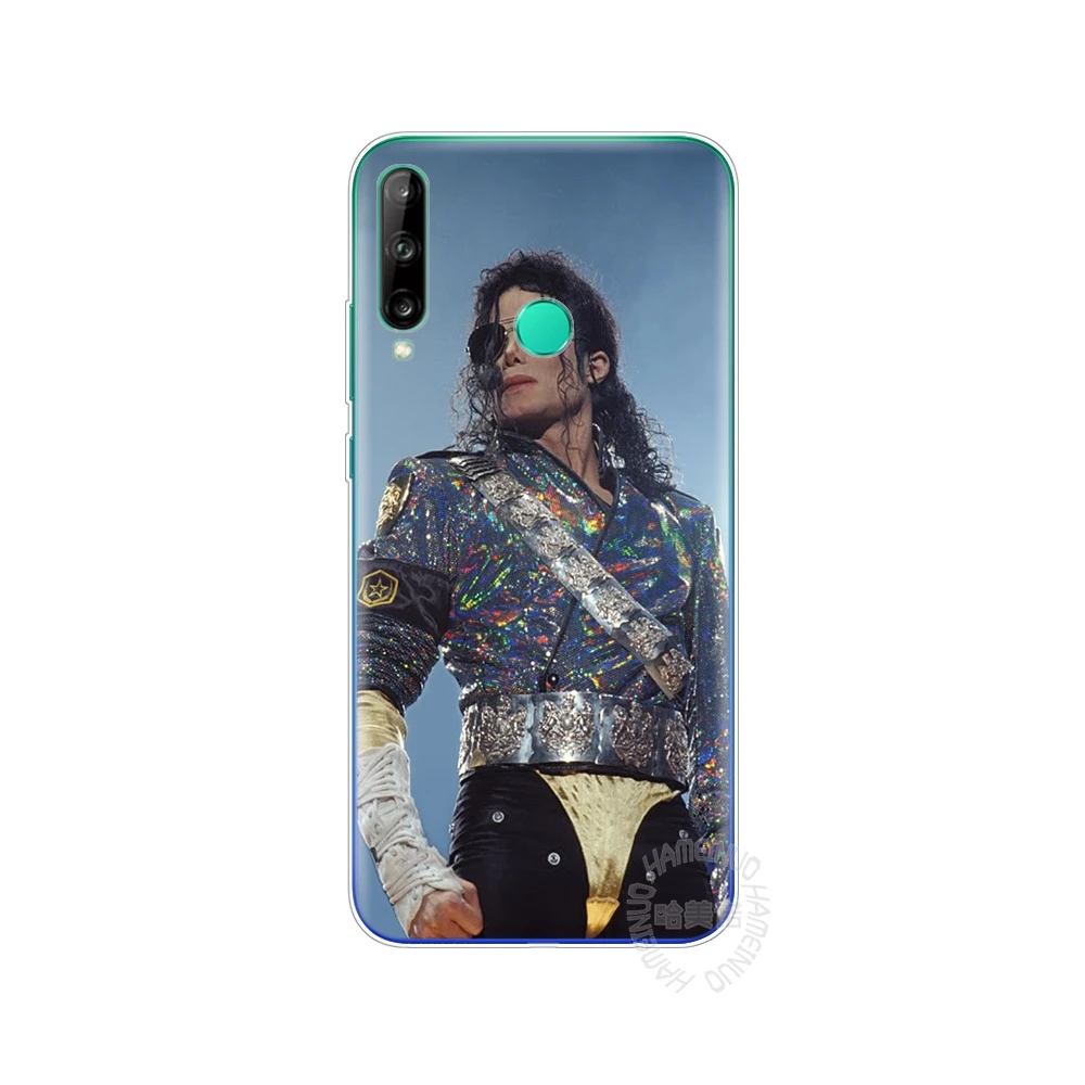 Силиконовый чехол для телефона huawei p40 lite E pro Y7P Y6S Y9S NOVA 5T дизайн Майкла Джексона