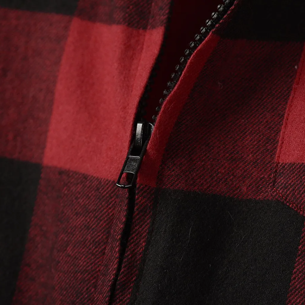 Повседневная клетчатая куртка женская Свободная с О-образным вырезом Женская на