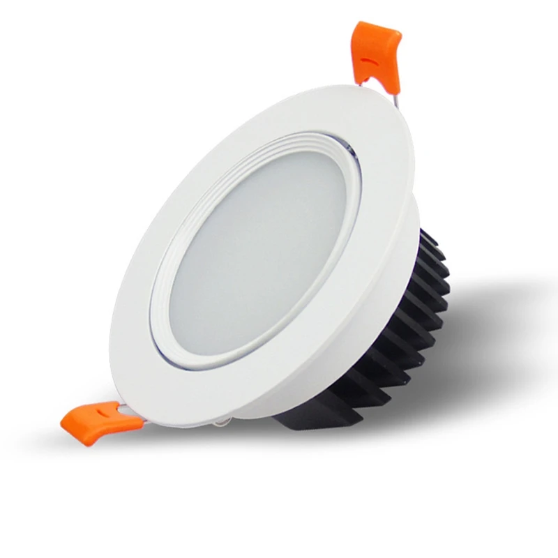 Dimmable светодиодный COB Точечный светильник потолочный AC85 265V 6 Вт 9 12 Алюминиевый
