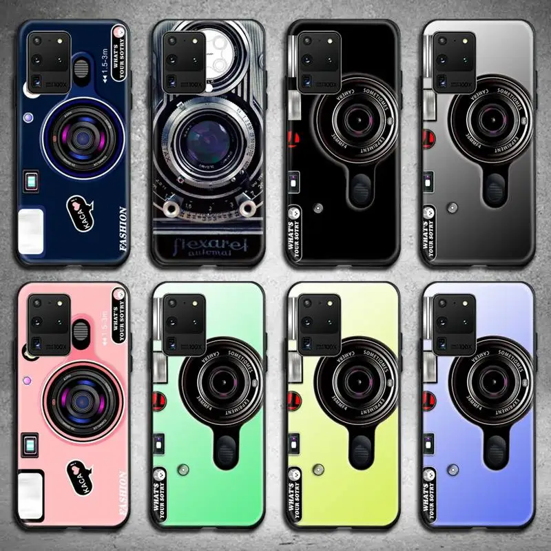 

Retro Camera Phone Case for Samsung S20 plus Ultra S6 S7 edge S8 S9 plus S10 5G lite 2020