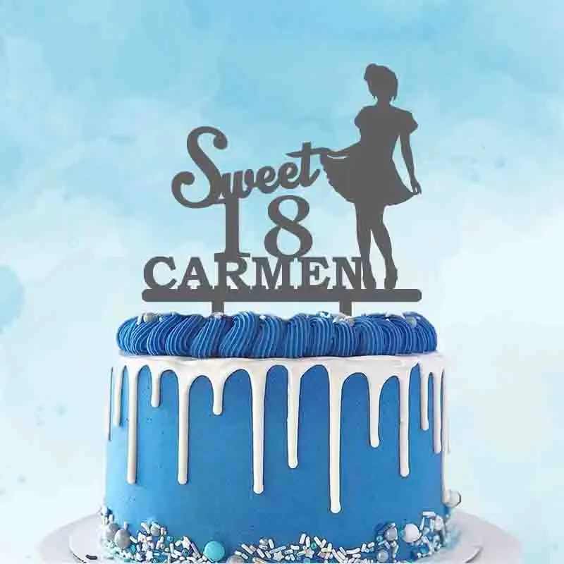 На заказ платье для девочки на день рождения торт Топпер пользовательское имя