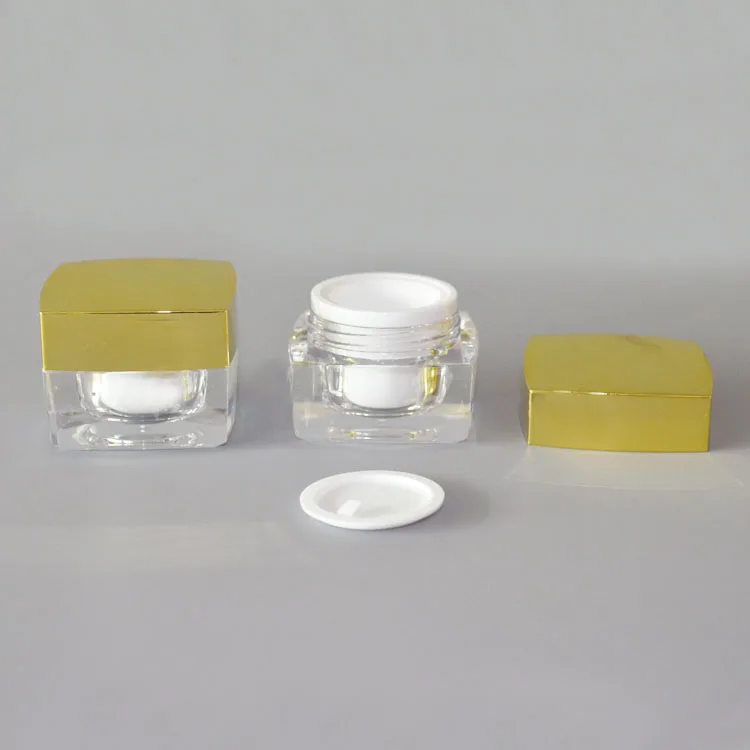 5g пластиковая квадратная бутылка для крема нескольких цветов/банка/олово
