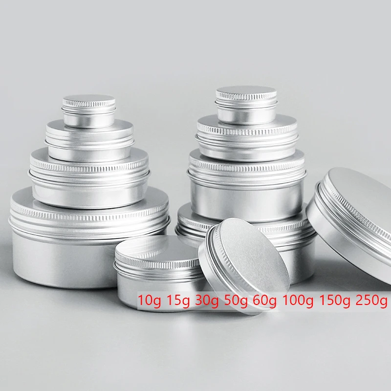 Маленькая Оловянная коробка многоразовые контейнеры алюминиевые банки для