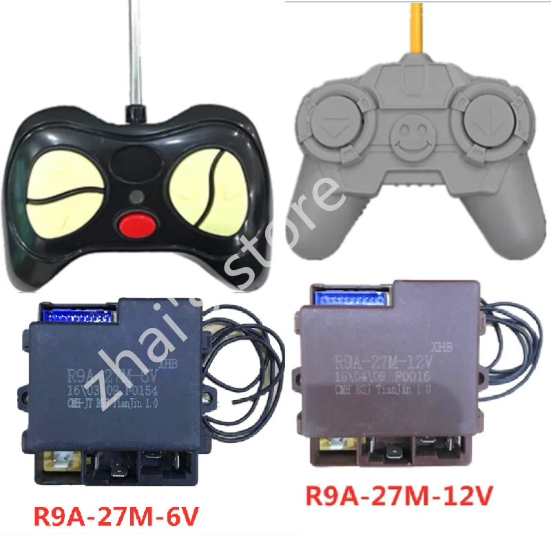 R9A-27M-6V12V Wali, автомобильный танк, Детский Электрический аккумулятор, автомобиль, черная материнская плата, контроллер, приемник