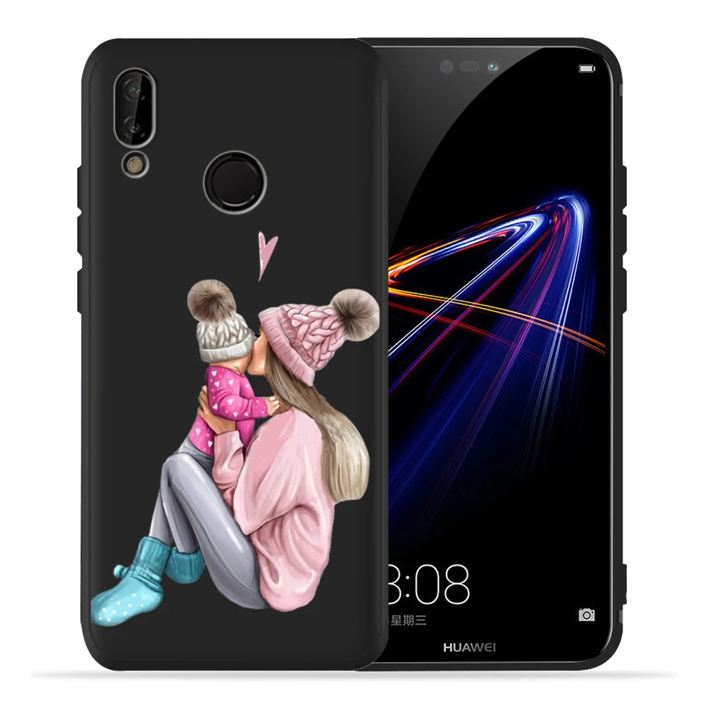 06 Модный черный чехол для телефона Mam Super Mom baby girl для huawei P30 P20 Lite Pro P10 P9 Lite mate 20 30 10 Lite, мягкий чехол для Etui - Цвет: 06