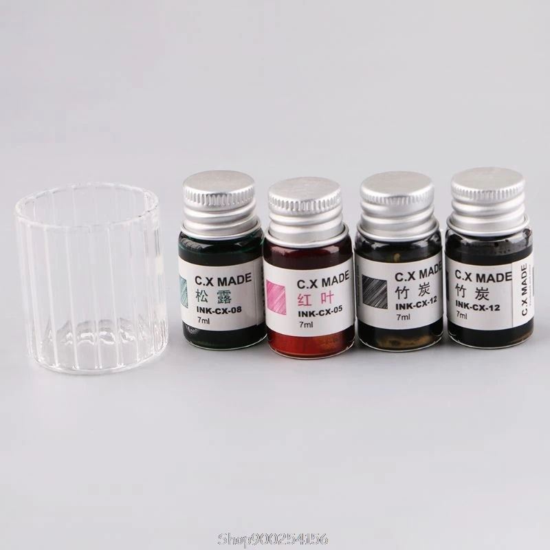 

7PCS/SET Handmade Floral Glass Pen Dip Writing Ink Signature Pens Set for School Stationery Gifts Art Decoration D04 20 Dropship