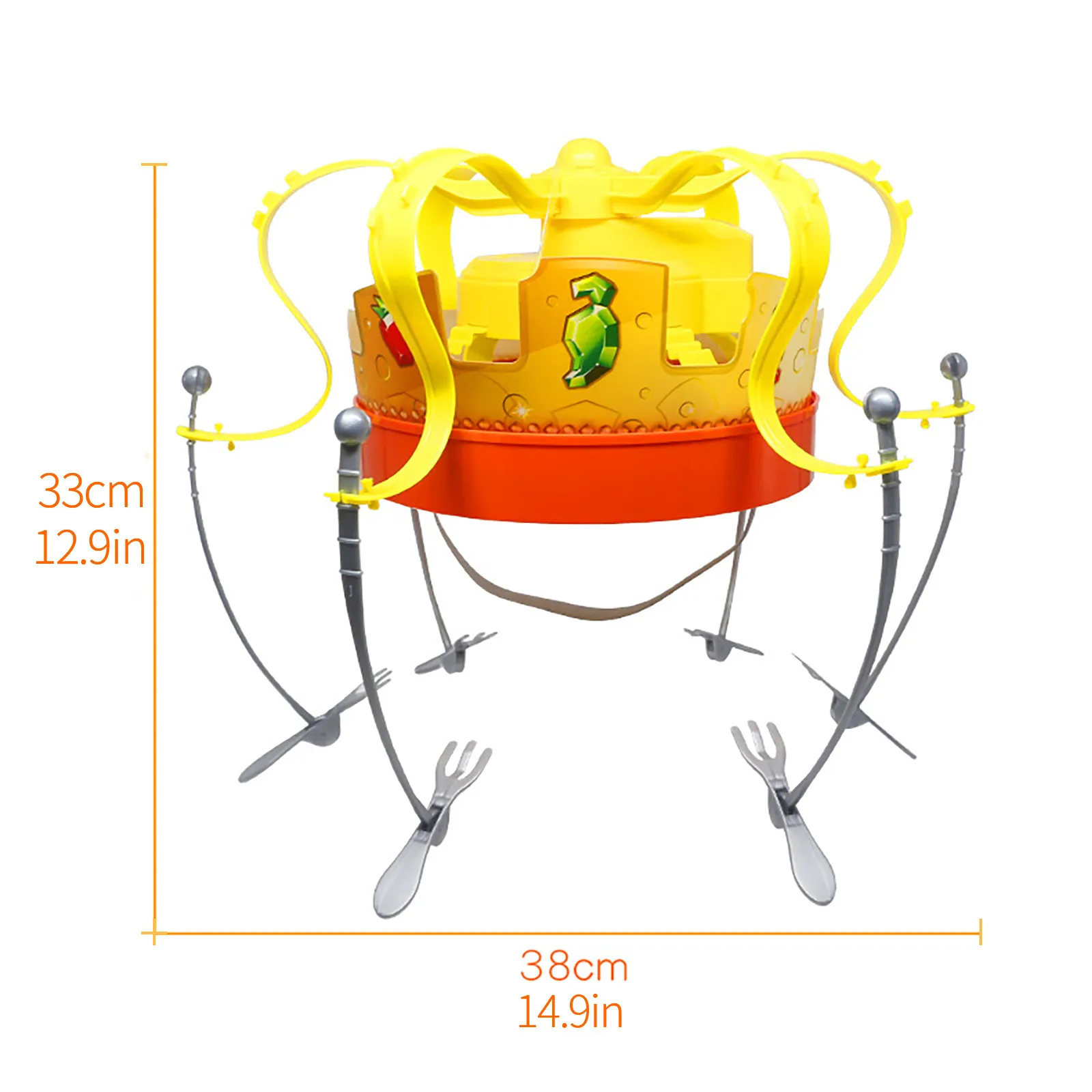 

Funny Fidget Toys Popit Crown Food Game Toy Electronic Spinning Crown Snacks Food Kids & Family Game Children Birthday Gift