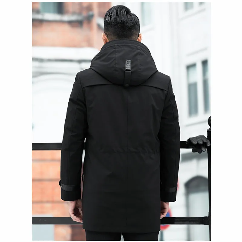 Пальто из натурального меха Мужское пальто норки Корейская зимняя куртка с