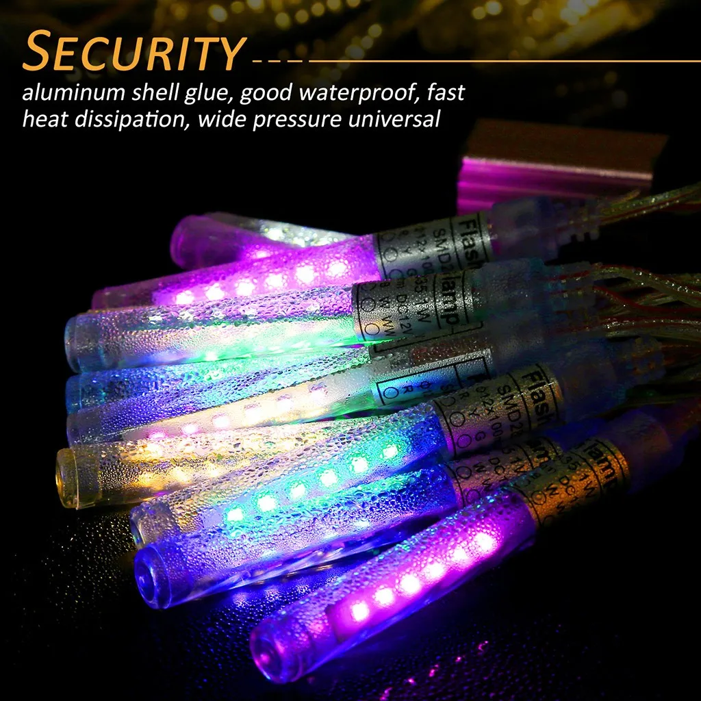 LED Sparkling Light String Eight Modes Colorful Fairies Garden Strobe Power Supply Color Home Lighting Ozdoby Wielkanocne | Лампы и