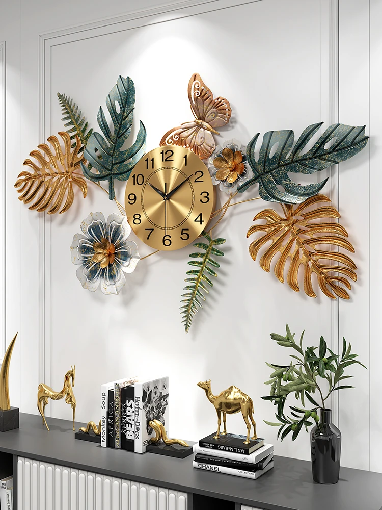 

Modern Design Wall Clock Silent Creative Luxury Wall Clock Large Living Room Fashion Flower Reloj De Pared Wall Clocks BG50ZB
