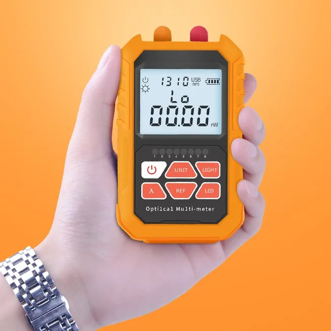 DHL Free Shipping 800-1700nm Mini USB Charging power meter with 15km Visual Fault Locator red pen fiber light decay tester