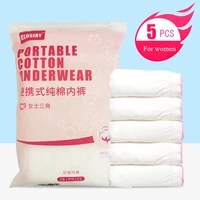10pcs cotton women disposable underwears outdoor travel hotel sauna for women pregnant panties portable mens briefs