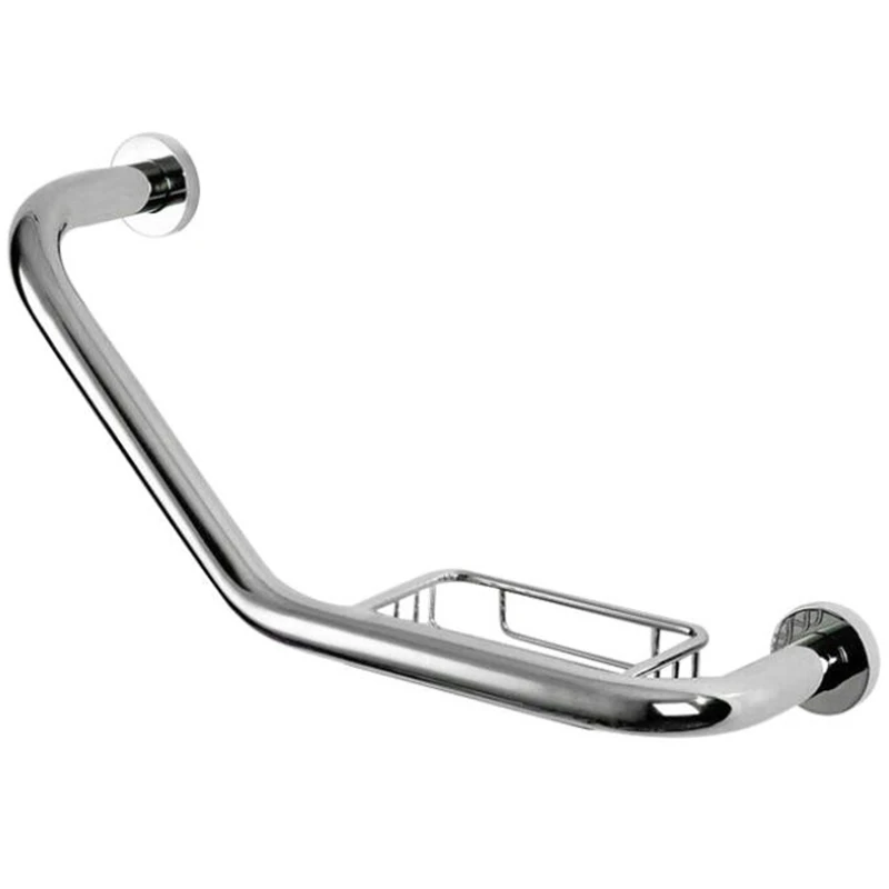 

С ящиком для мыла, угловой поручни для ванной и душа, безопасная направляющая, поручни для ванны, поручни для туалета, безопасная рукоятка