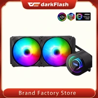 Darkflash Water Cooling CPU Cooler ARGB sync Computer Water Cooler Heatsink CPU Cooling Radiator LGA 2066 1151 2011 AM3  AM4