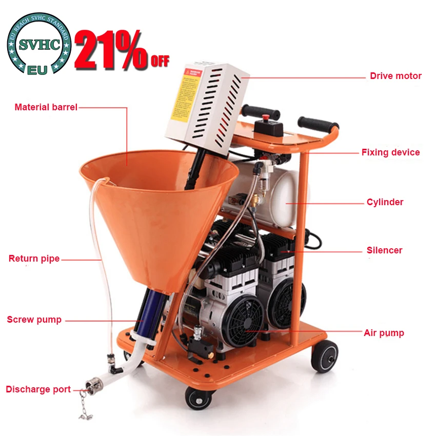 

Portable multifunctional waterproof coating spraying machine putty paint cement powder grouting machine