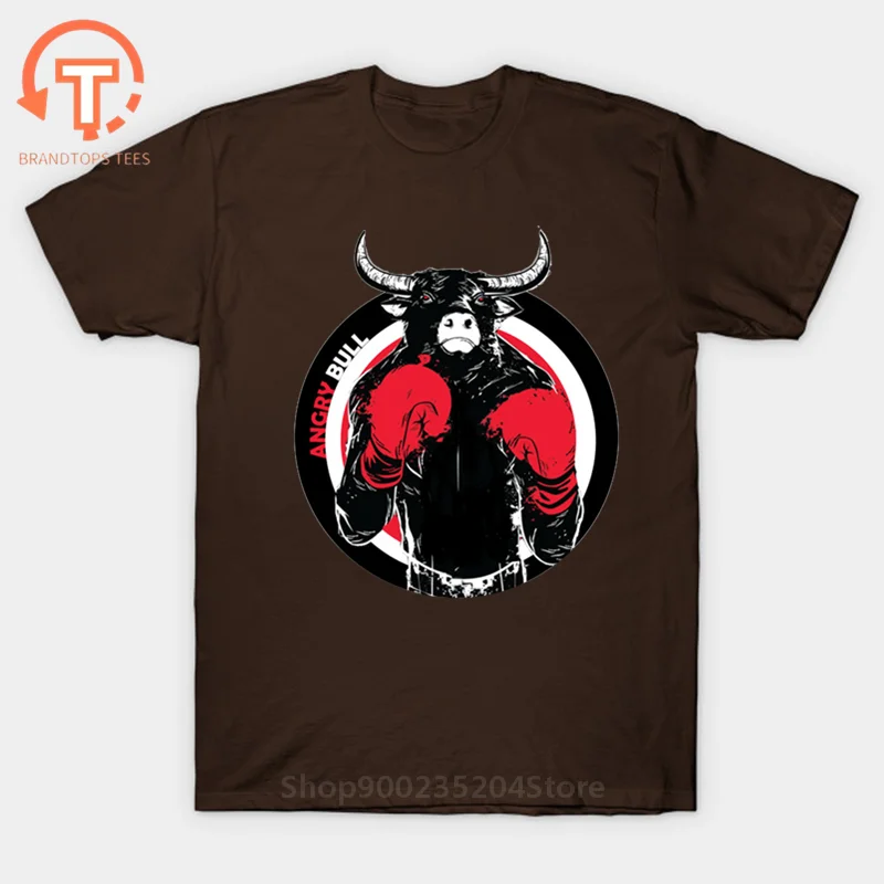 Новинка крутая футболка для ММА быка боксеры модная дизайнерская мужская черная