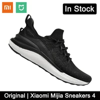 original xiaomi mijia sneakers 4 mens outdoor sports uni moulding 4d fishbone lock system knitting upper for men running shoes