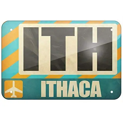 

Tin Sign New Aluminum Airportcode Ith Ithaca 11.8 x 7.8 Inch