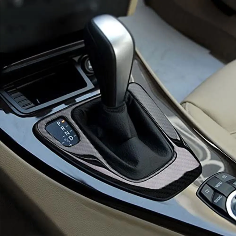 

Suitable for 2005-2012 BMW E90 3 Series 318i 320i 325i 330i 335I carbon fiber car control gearbox frame cover sticker