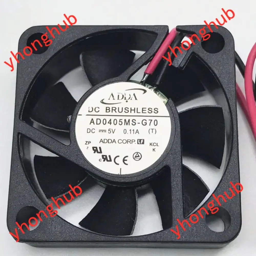 Охлаждающий вентилятор для сервера ADDA AD0405MS-G70 T DC 5V 0.11A 2-проводной 40x40x10 мм |