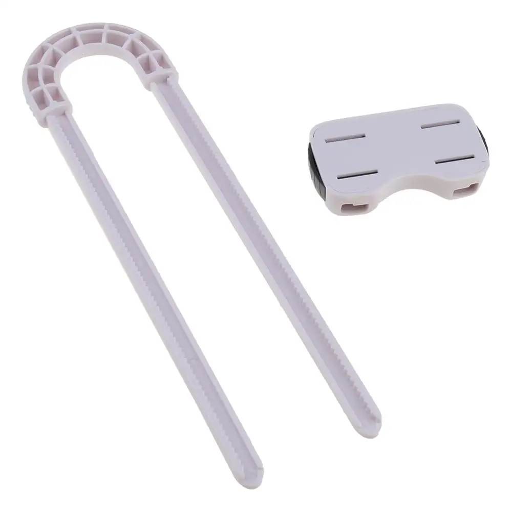Cerraduras de seguridad para puerta de caj&oacute;n, candado de pl&aacute;stico ABS con forma de U, protecci&oacute;n para beb&eacute;s, 2 unids/lote-3