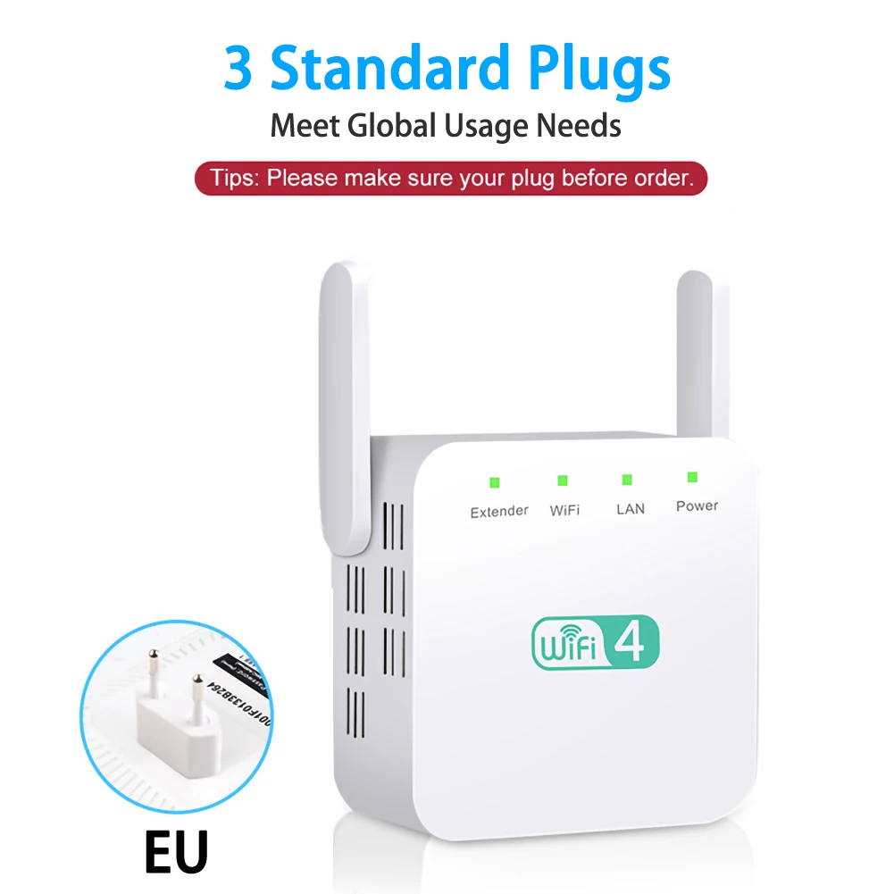 Беспроводной ретранслятор с антенной усилитель сигнала 300 Мбит/с сетевой