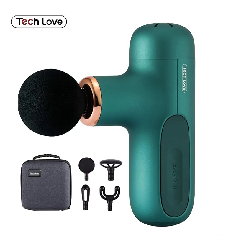 

New Techlove Vibration Gun Professional Massager Deep Tissue Sports Body Muscle Mini Massage Gun Neck Massager Impact Masajeador