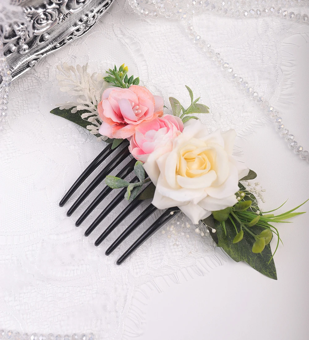 Гребень для волос с цветочным узором в стиле сказочной короны итальянские