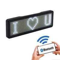 bluetooth led name badge support multi language multi program small led display hd text digits pattern display fully new